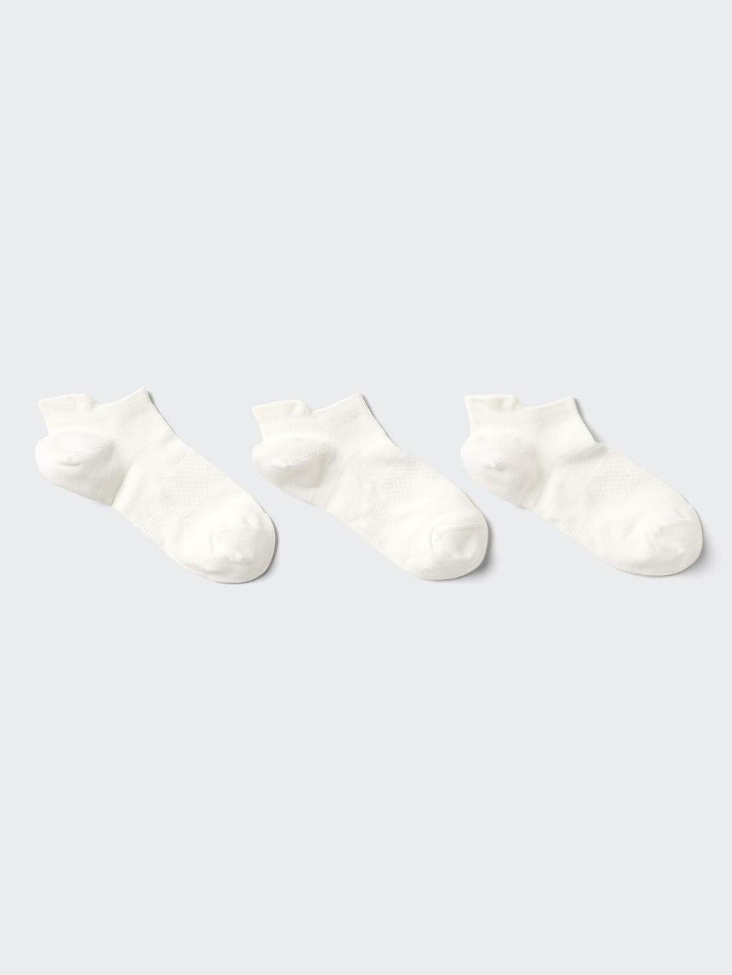 Short Socks 3 Pairs (Sports) - WHITE