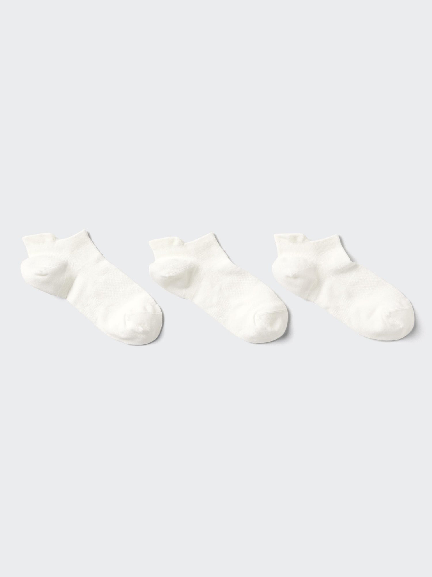 Short Socks 3 Pairs (Sports) - WHITE