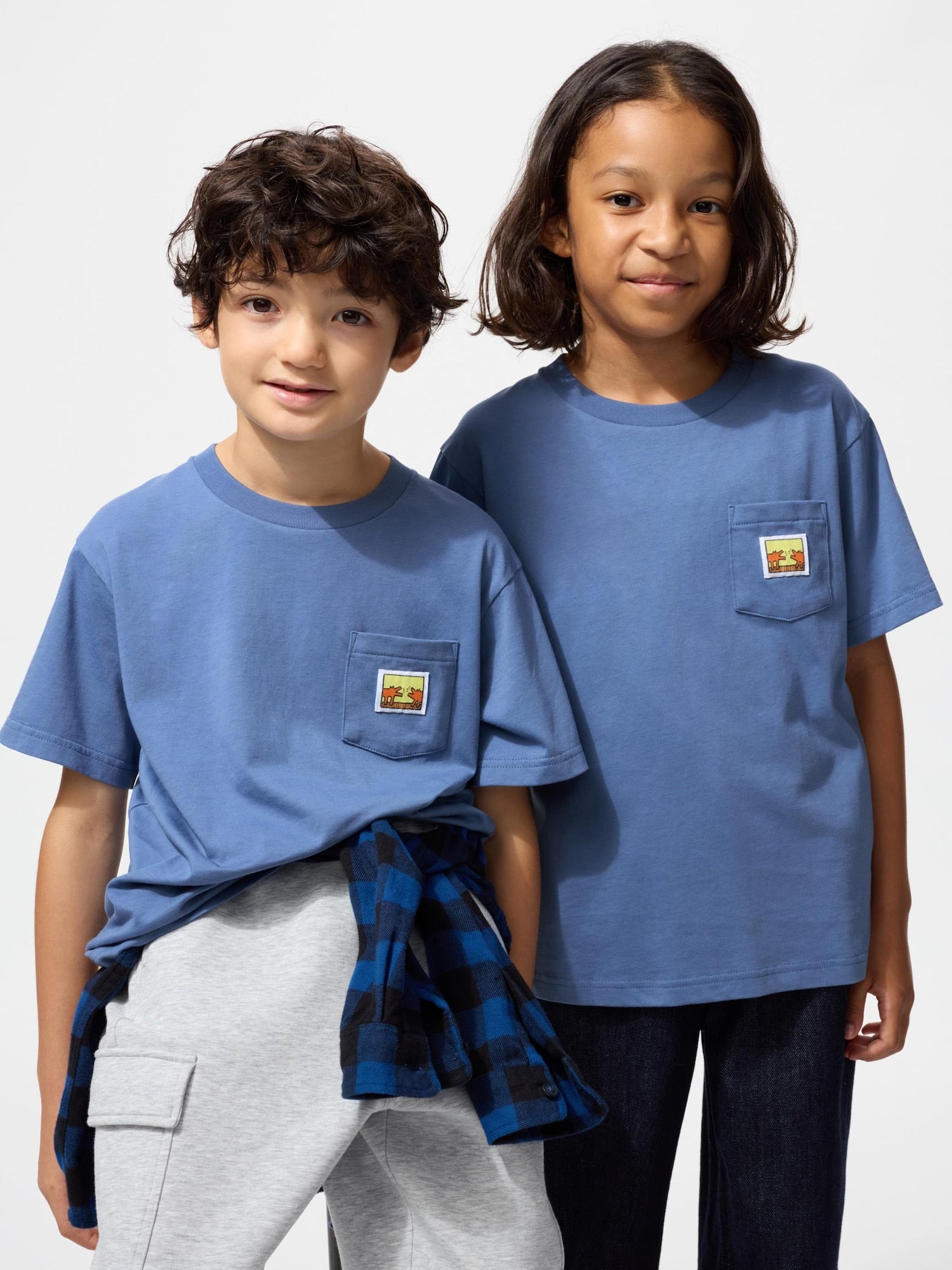 KIDS NY POP ART UT (Short Sleeve Graphic T-Shirt) - BLUE