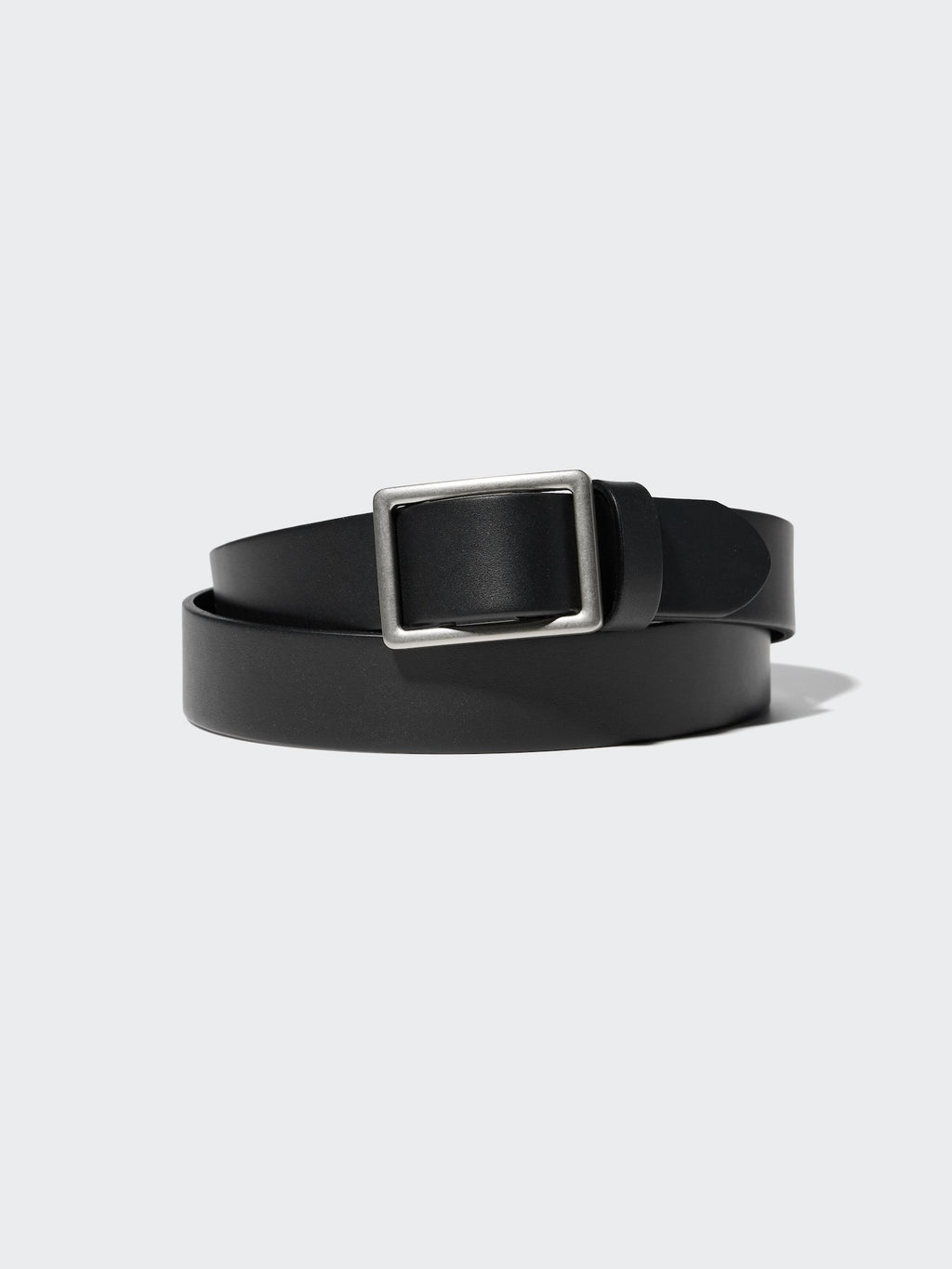 Italian Leather Slide Buckle Belt - BROWN