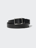 Italian Leather Slide Buckle Belt - BROWN