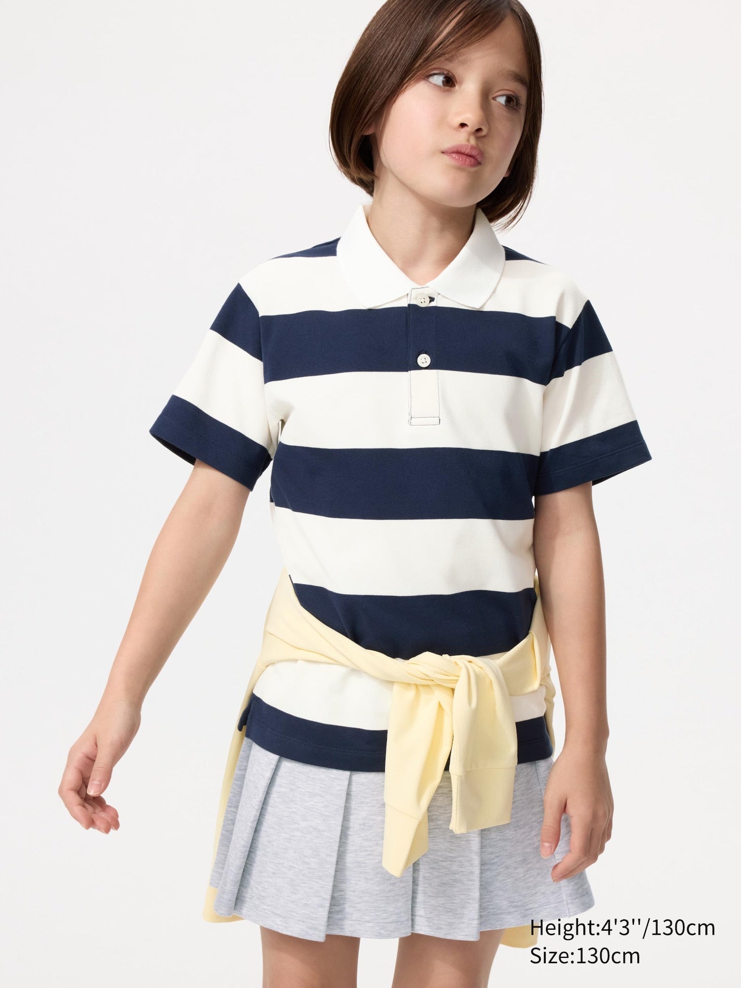 KIDS Dry Pique Polo Shirt - OFF WHITE