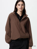 Pocketable UV Protection Parka - DARK BROWN