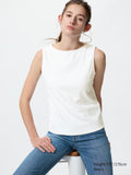 Boat Neck Sleeveless T - DARK ORANGE