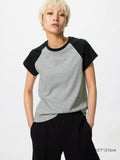 Slub Cotton Crew Neck T - BLACK