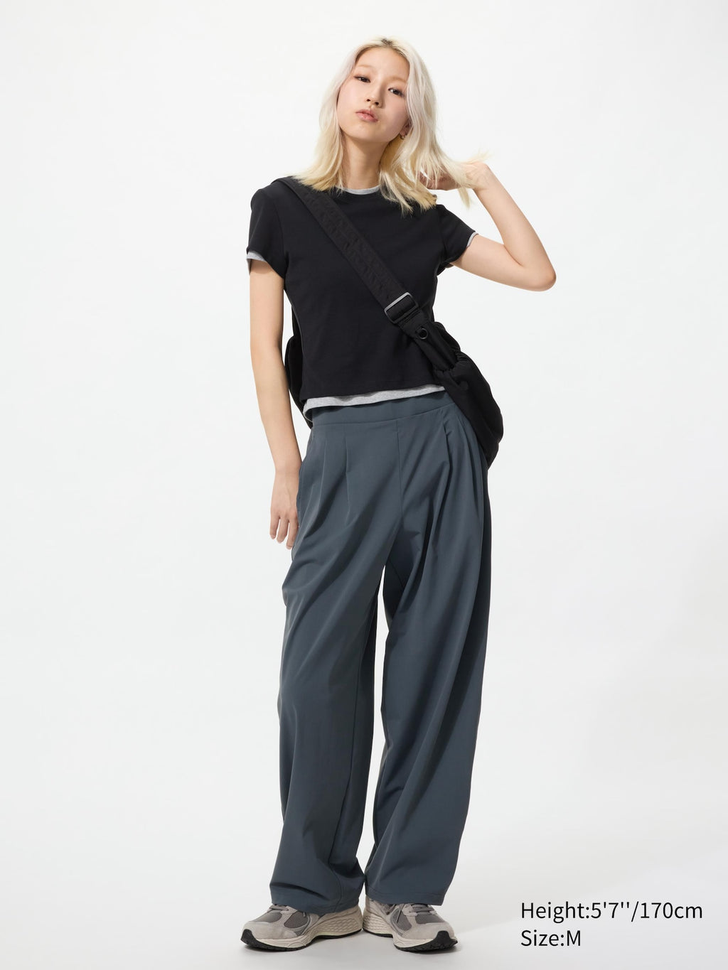Ultra Stretch Active Wide Pants (Regular Length) - DARK GRAY