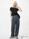 Ultra Stretch Active Wide Pants (Regular Length) - DARK GRAY