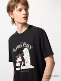 Mickey Mouse in Singapore UT (Short Sleeve Graphic T-Shirt) - BLACK
