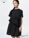 GIRLS Shirring Skort Solid - BLACK