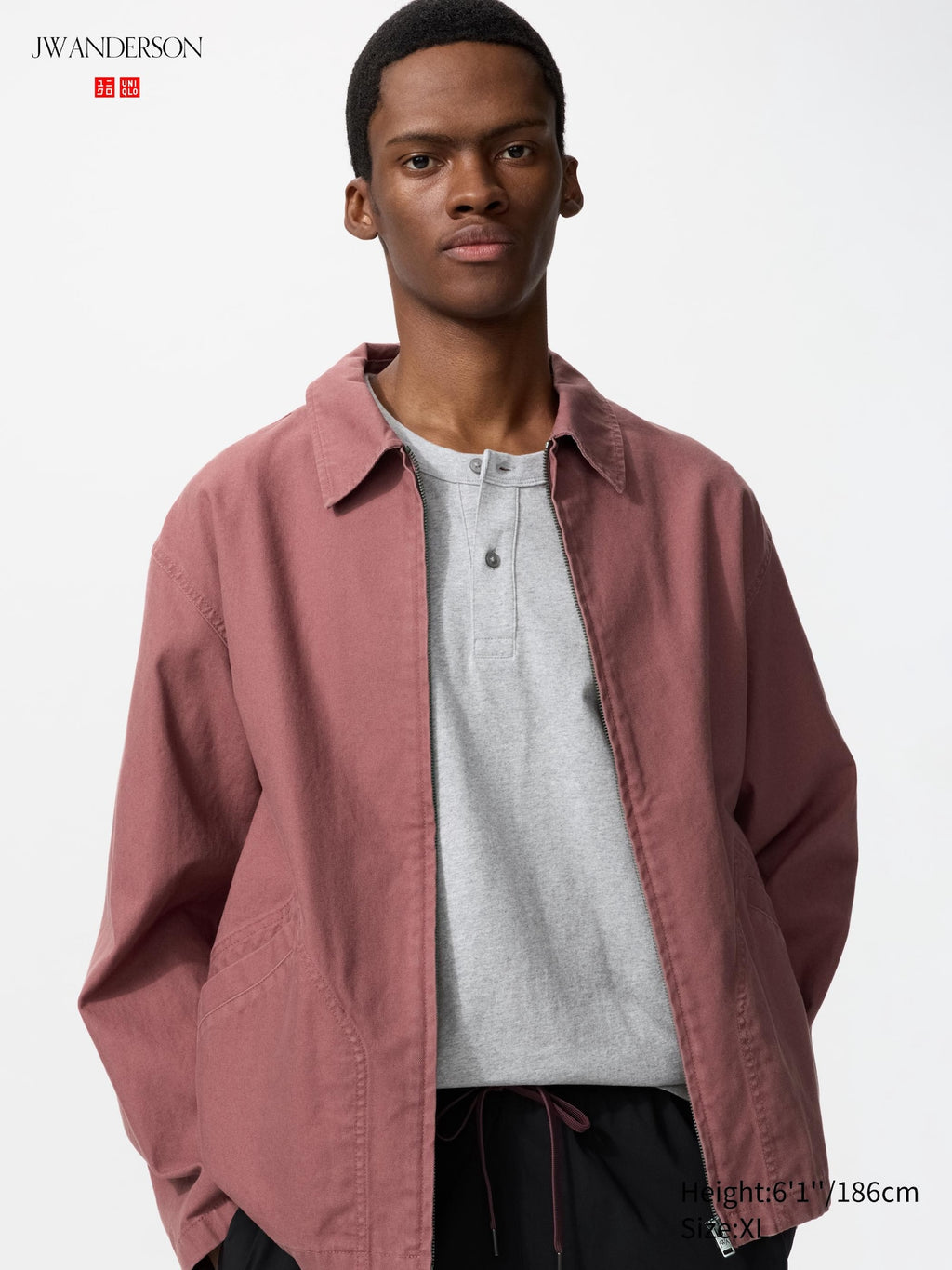 Zip Up Blouson - PINK