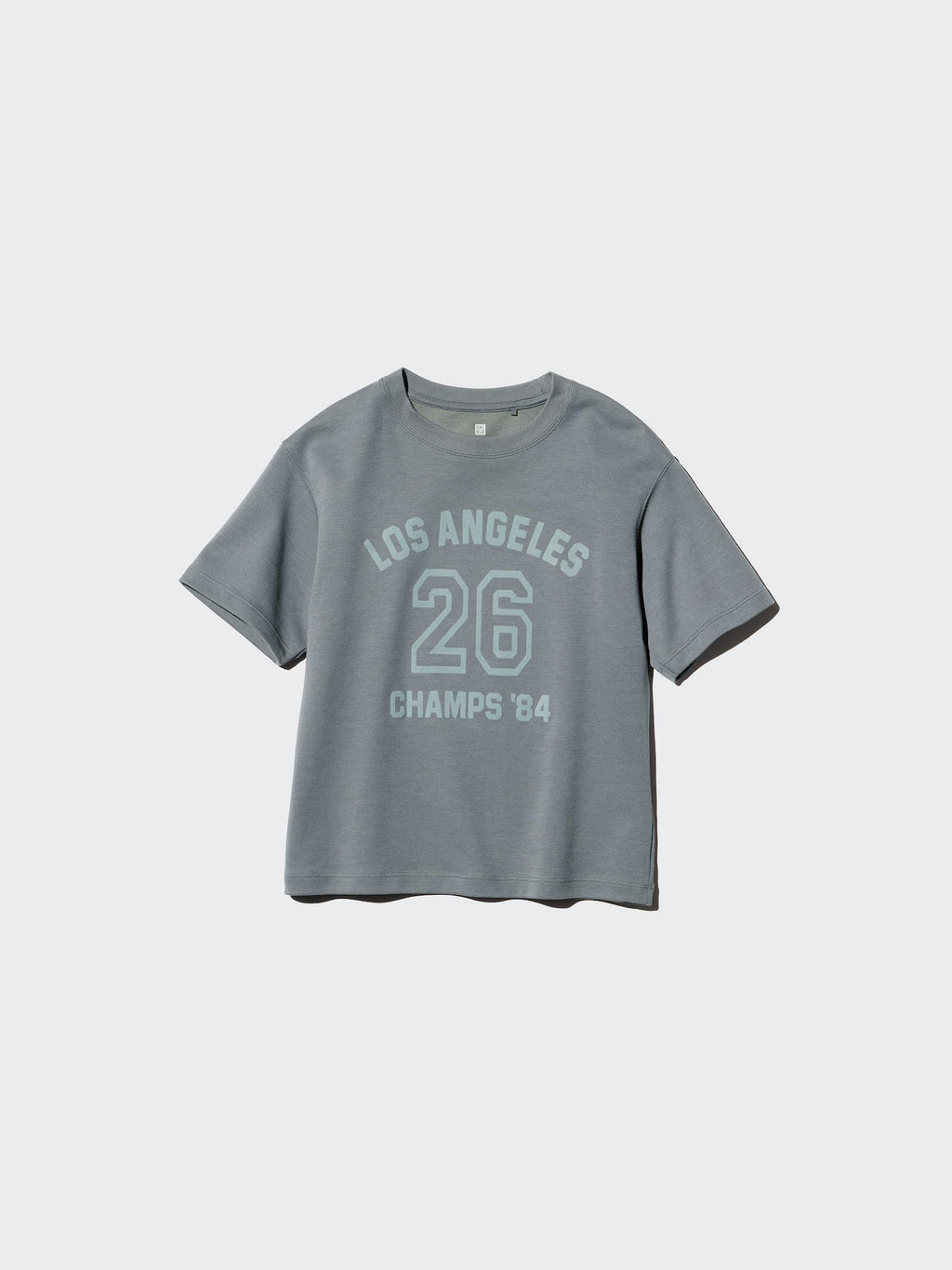KIDS AIRism Cotton Graphic Crew Neck T-Shirt - BLUE