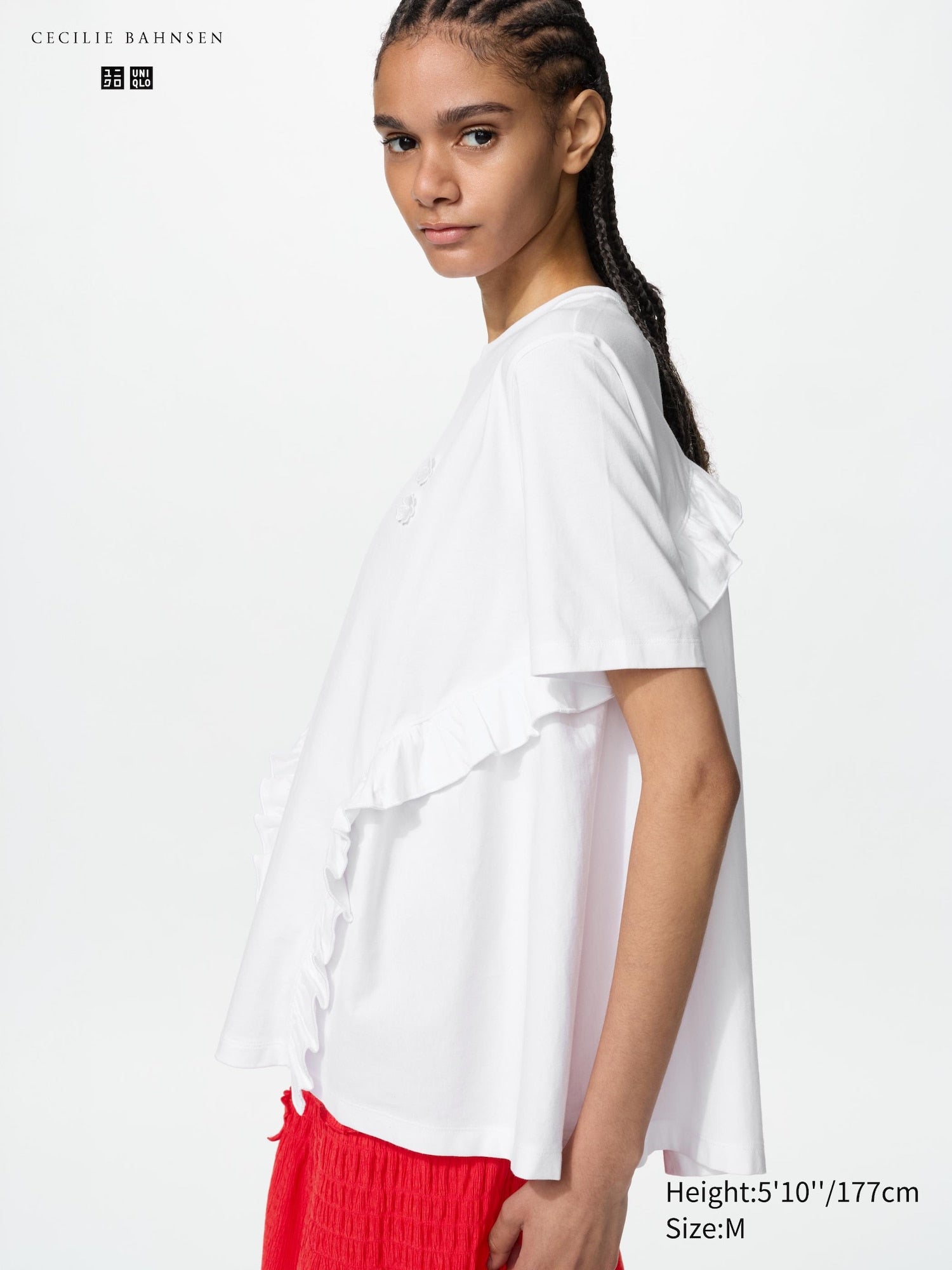 Frill T-Shirt - WHITE