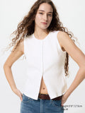 Front Open Shell Top T - WHITE