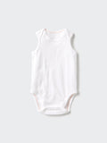 Cotton Mesh Bodysuit Sleeveless - PINK