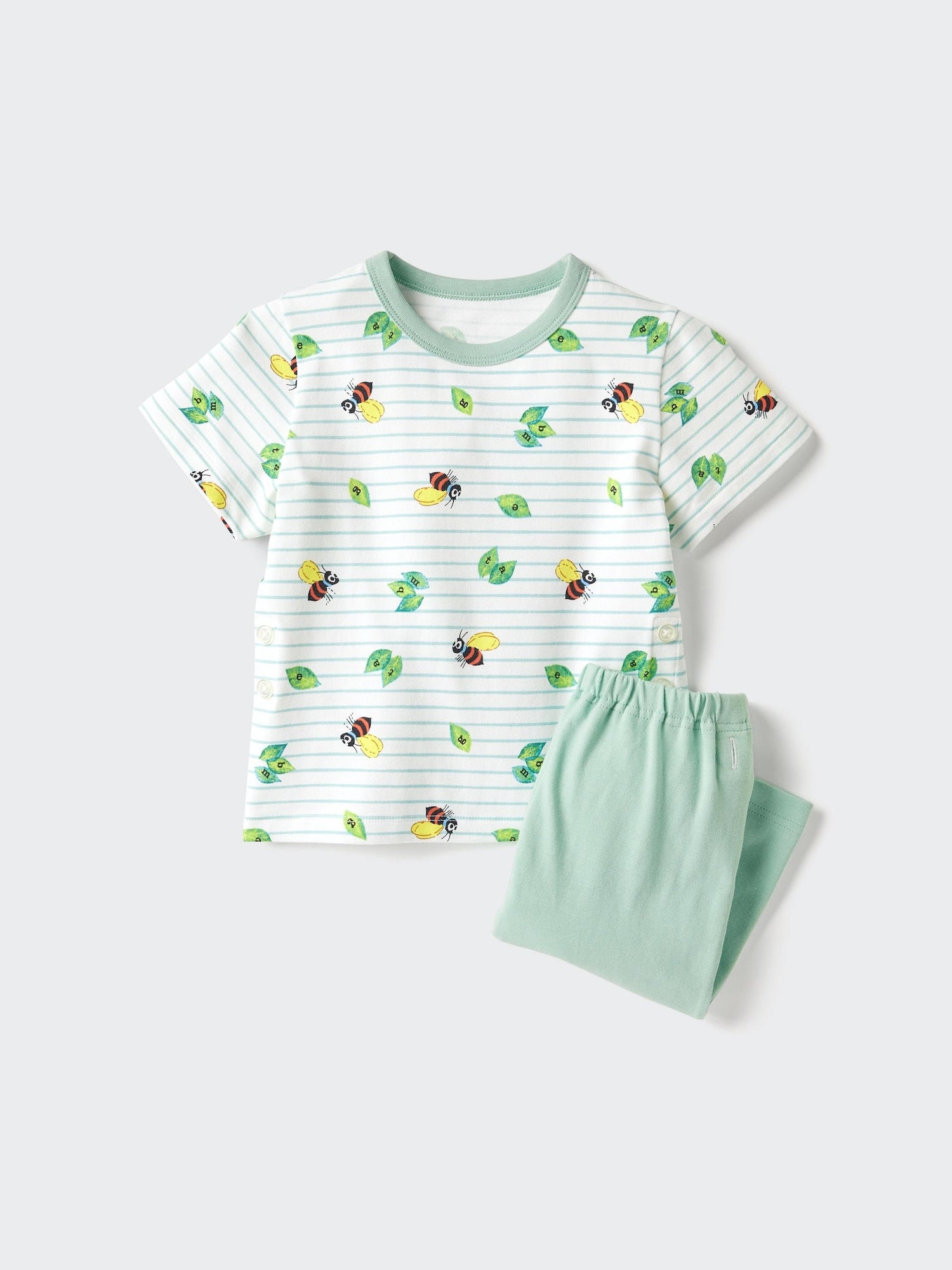 Picture Book Dry Pajamas Short Sleeve (Leo Lionni) - GREEN