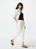 Ultra Stretch Cropped Leggings Pants - WHITE