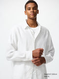 Premium Linen Shirt Long Sleeve - OFF WHITE