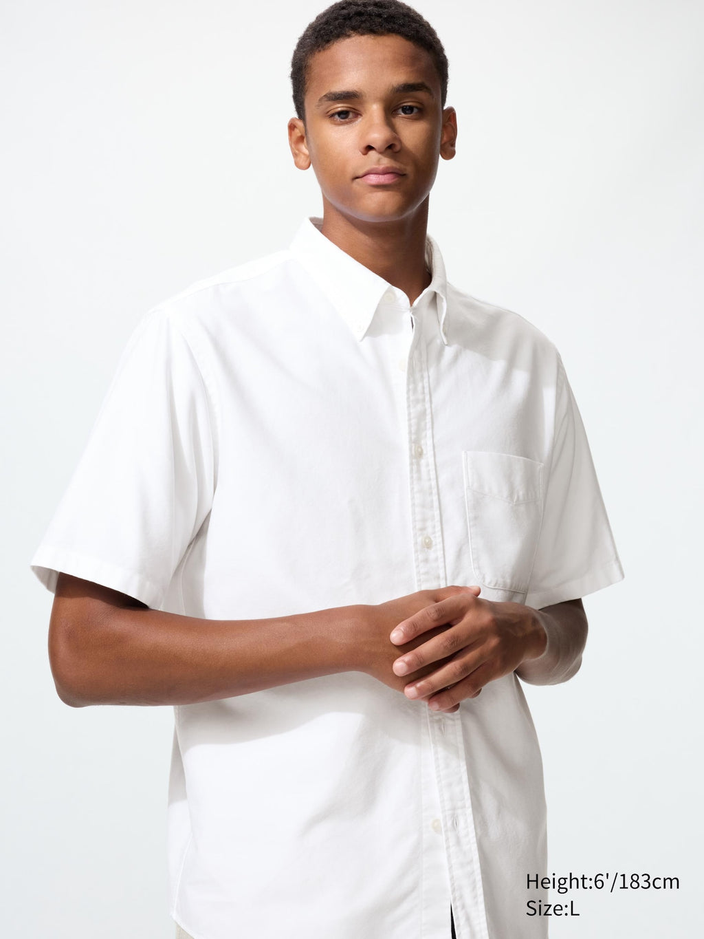 Oxford Shirt Short Sleeve - OFF WHITE