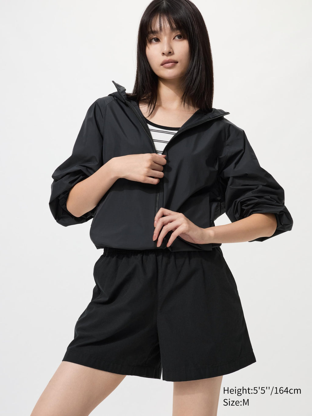 Cotton Easy Shorts - BLACK