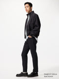 Slim Straight Jeans - BLACK