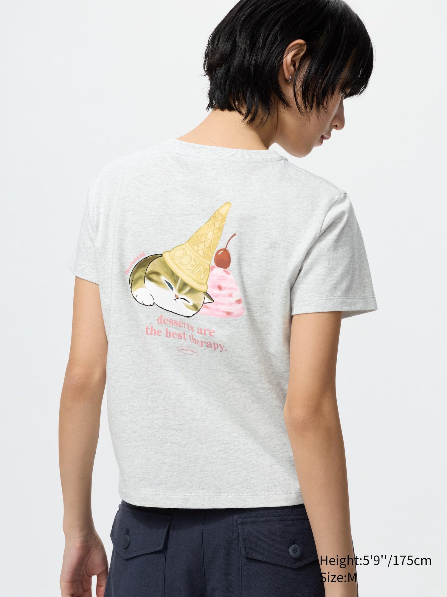 mofusand UT (Short Sleeve Graphic T-Shirt) - LIGHT GRAY