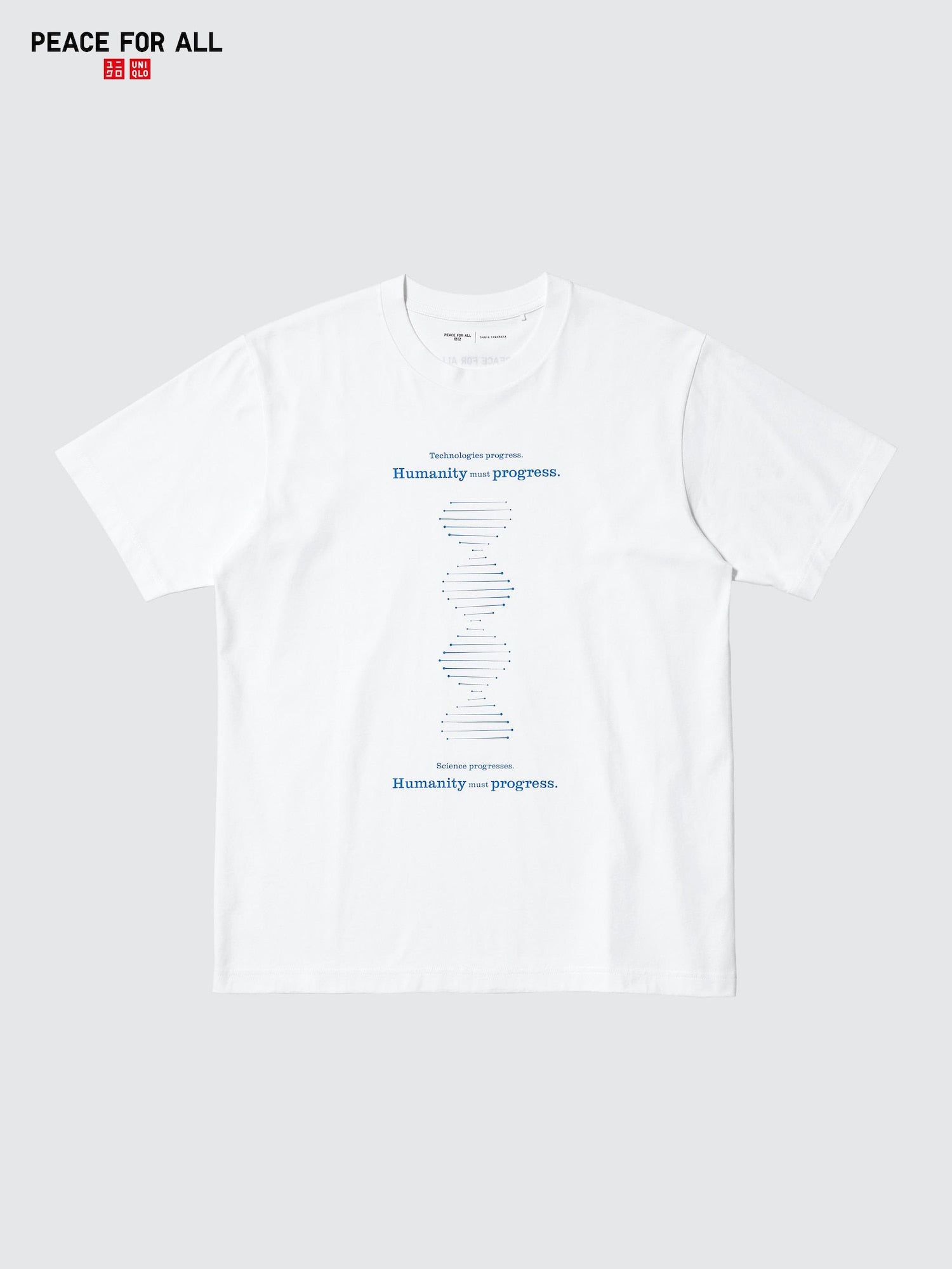 PEACE FOR ALL Shinya Yamanaka Short Sleeve T-Shirt - WHITE