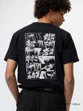 MANGA 100th UT - Rurouni Kenshin (Short Sleeve Graphic T-Shirt) - BLACK