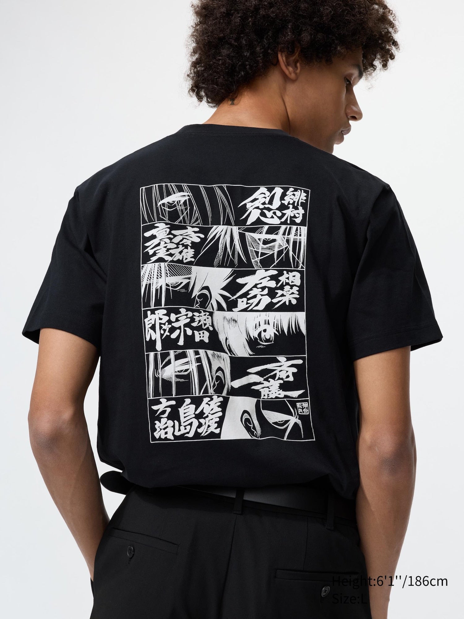 MANGA 100th UT - Rurouni Kenshin (Short Sleeve Graphic T-Shirt) - BLACK