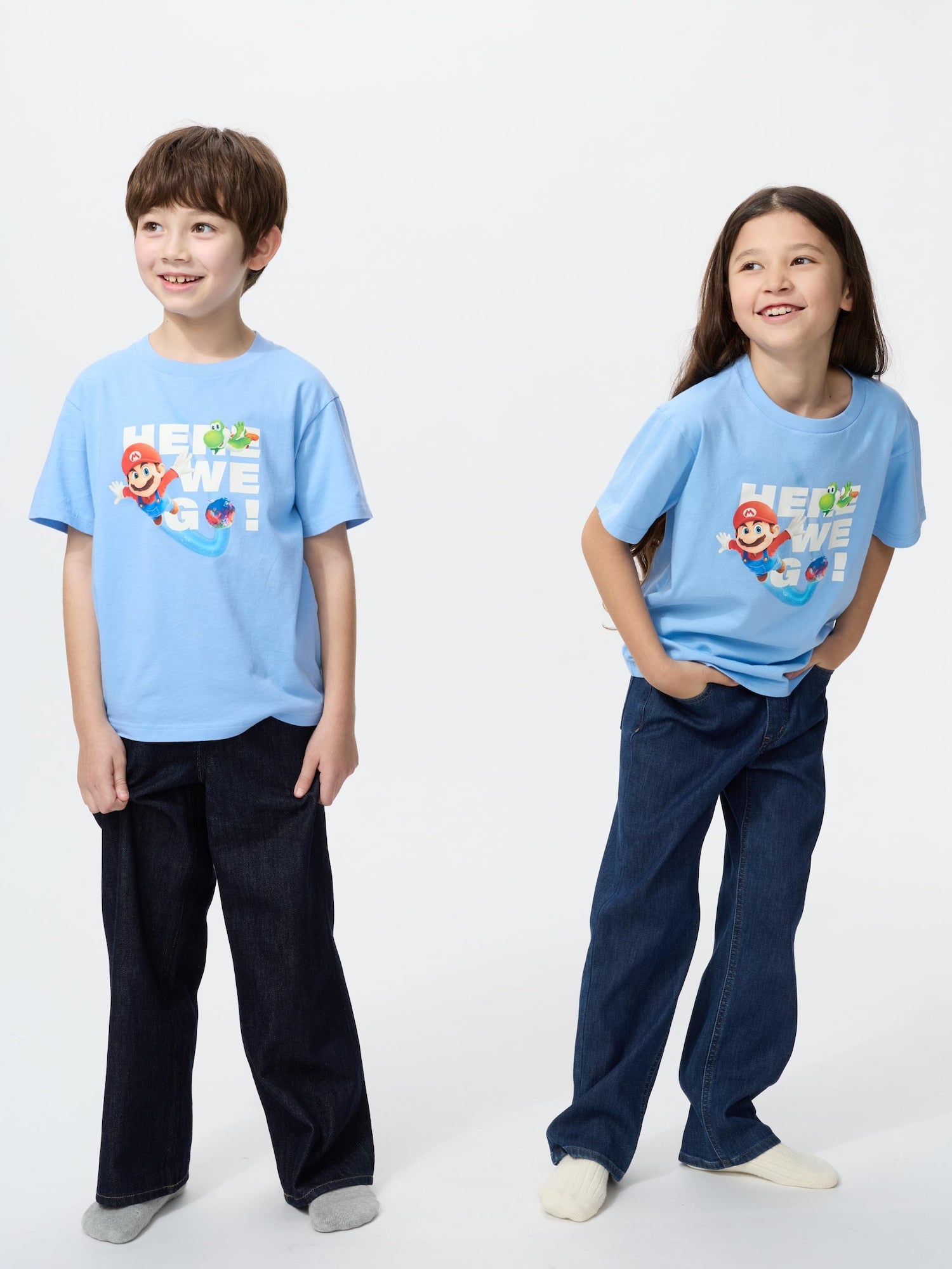 KIDS The Super Mario Galaxy Movie UT (Short Sleeve Graphic T-Shirt) - BLUE