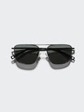 Sunglasses Metal Double Bridge - LIGHT BLUE