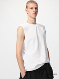 AIRism Cotton Sleeveless T-Shirt - WHITE