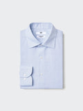 Super Non Iron Slim Fit Shirt Long Sleeve (Spread) - BLUE