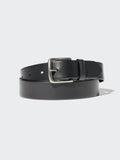 Italian Oiled Leather Belt - BLACK