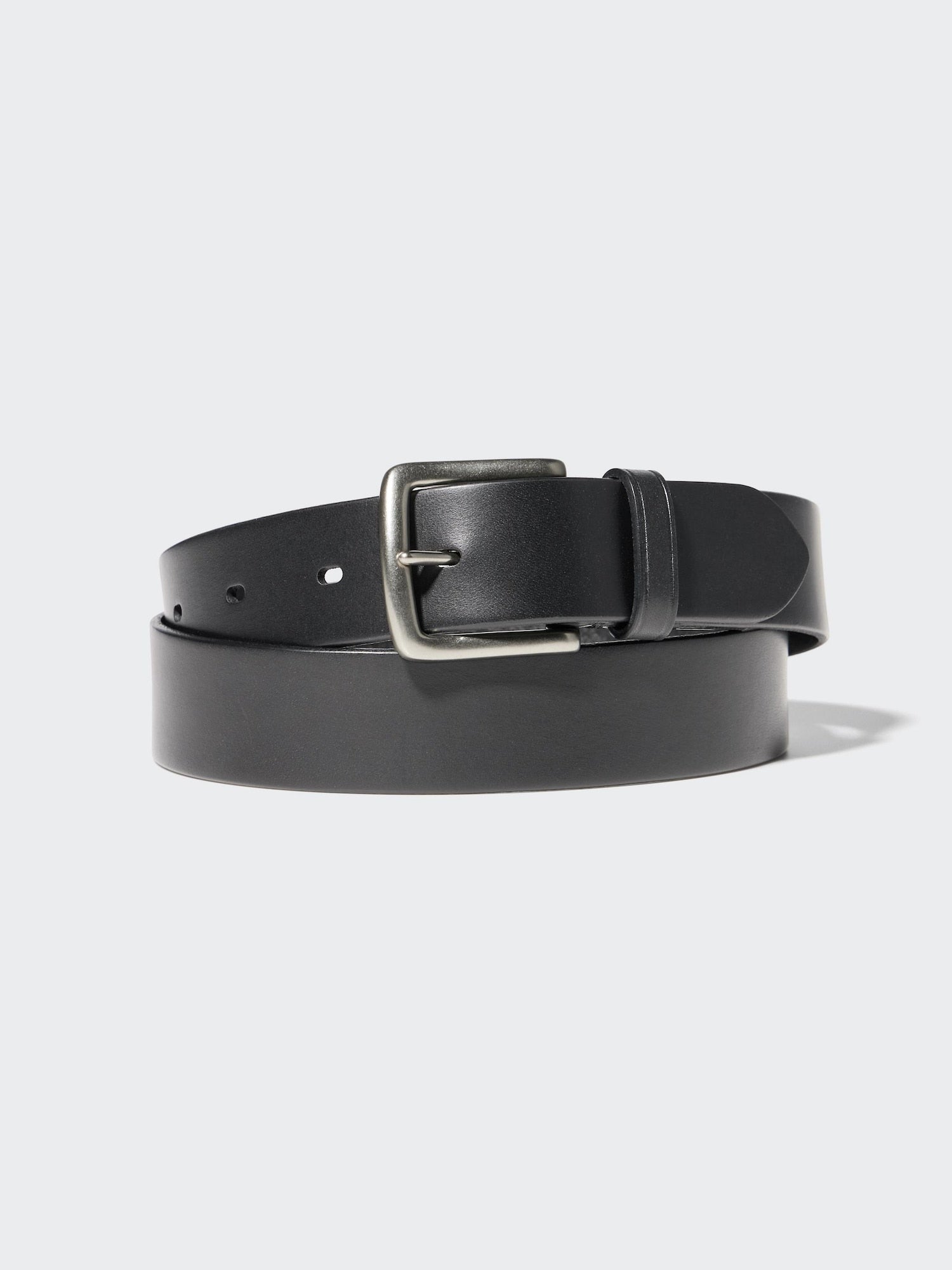 Italian Oiled Leather Belt - BLACK