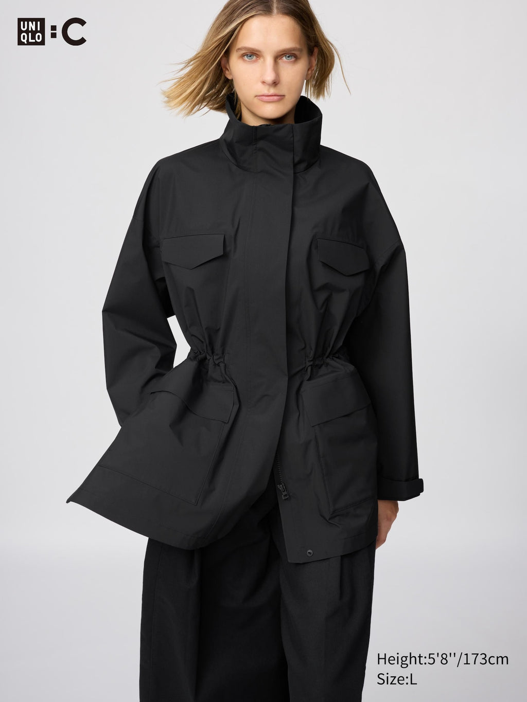 Utility Short Coat - DARK GREEN
