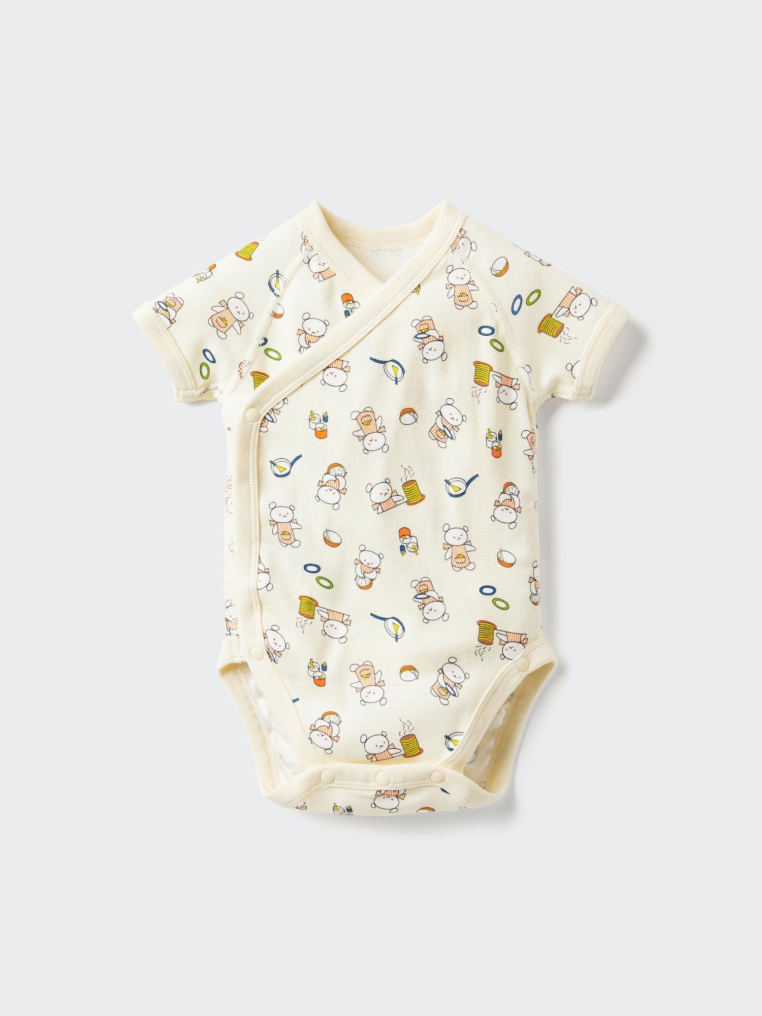 The Picture Book Collection Short Sleeve Bodysuit - CREAM