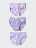 GIRLS Stretch Cotton Shorts 3 Pairs - LIGHT PURPLE