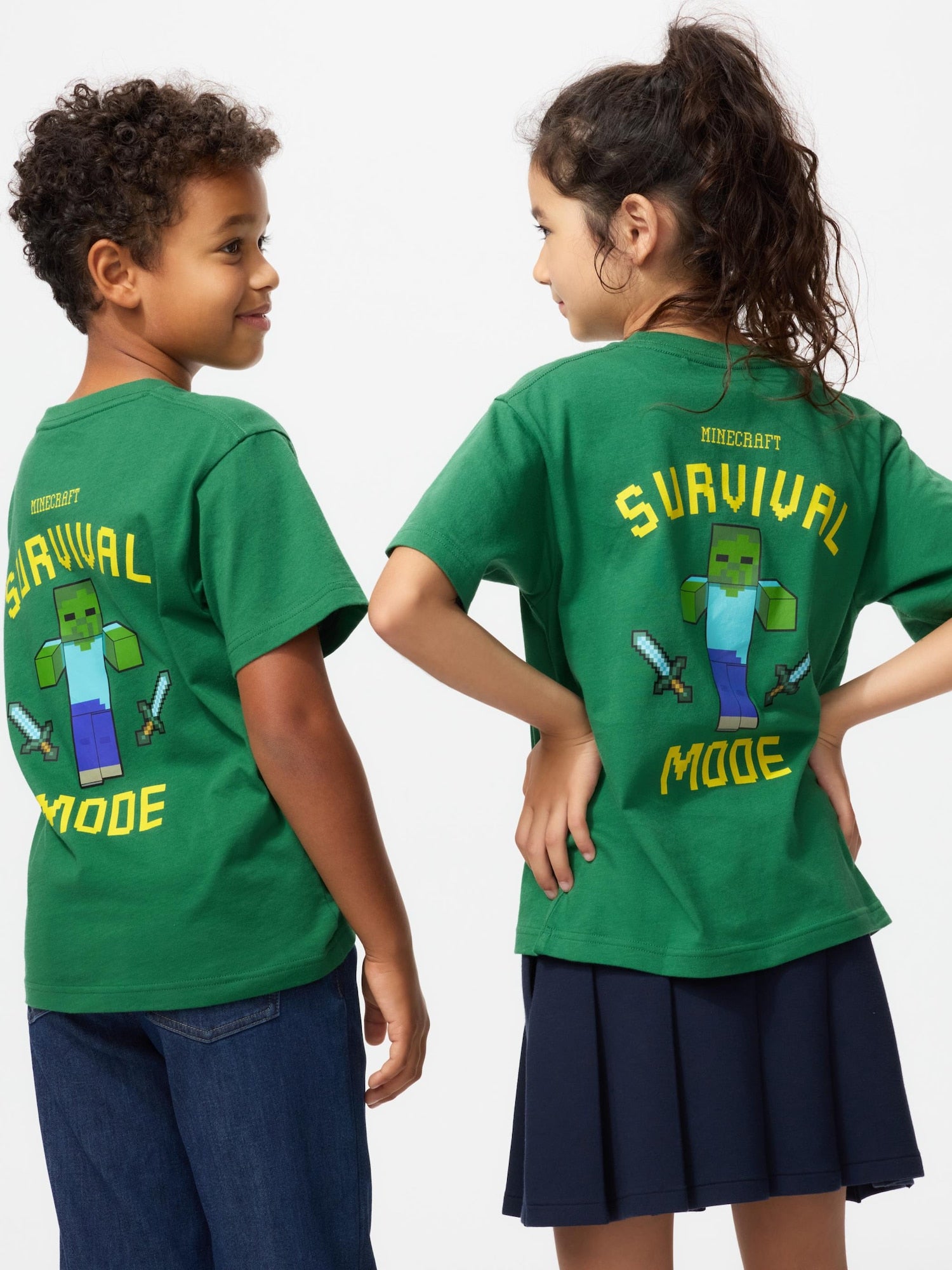 KIDS Minecraft UT (Short Sleeve Graphic T-Shirt) - GREEN