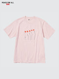PEACE FOR ALL HANA TAJIMA Short Sleeve T-Shirt - PINK