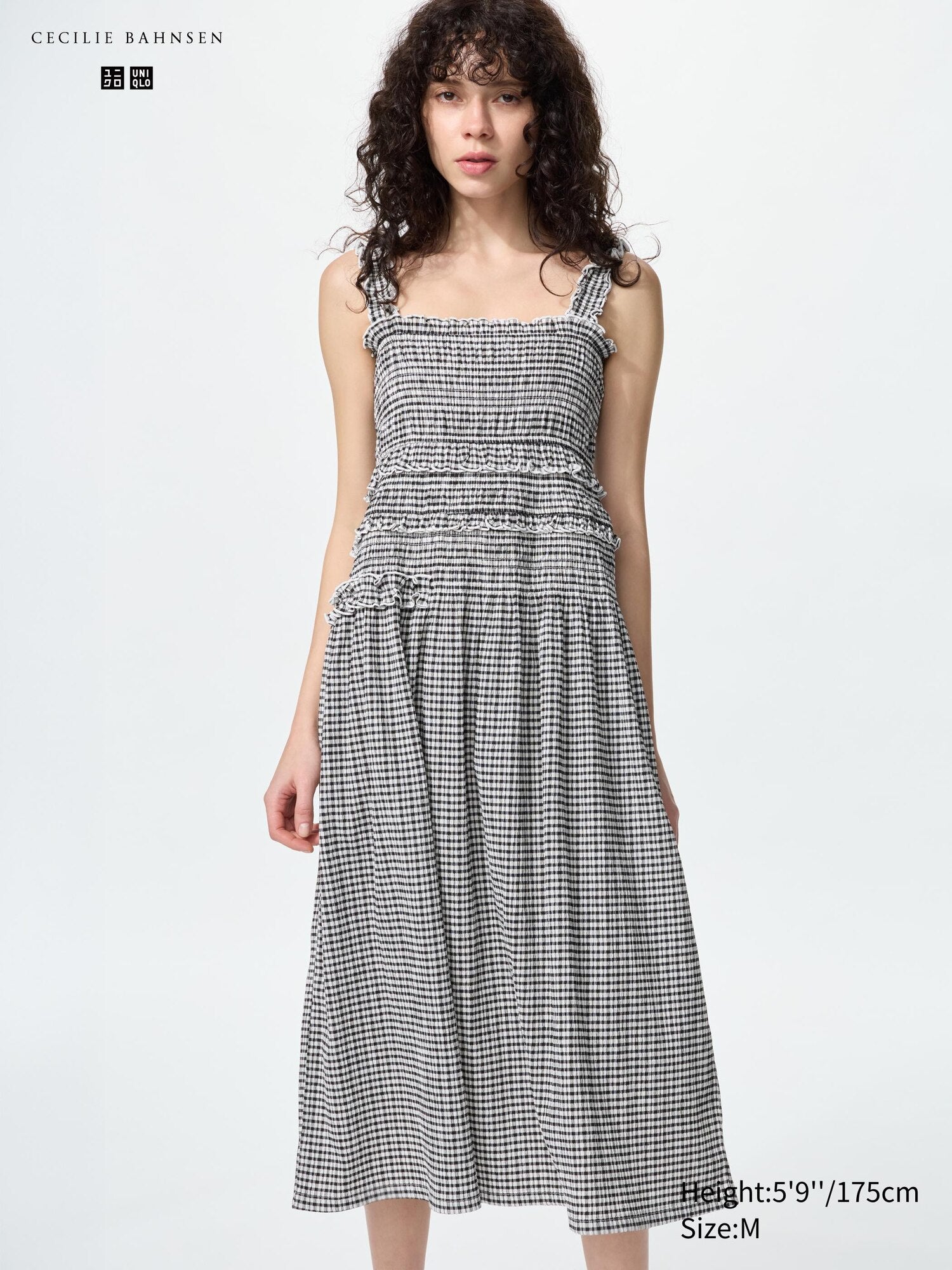 Shirring Dress - BLACK