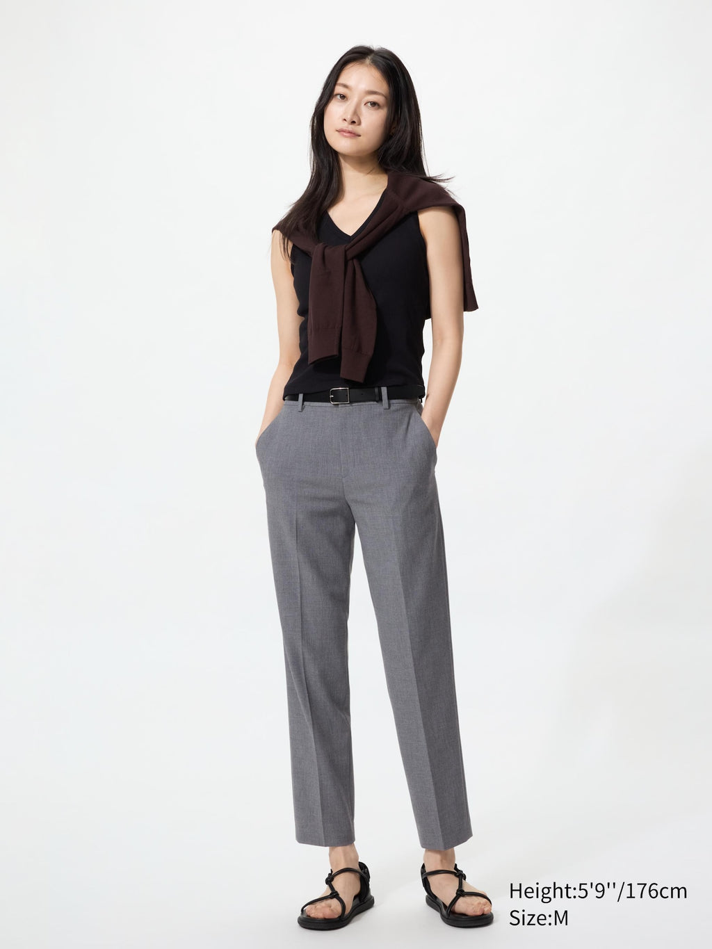 Smart Ankle Pants (Longer Length) - GRAY