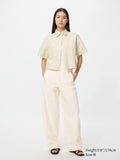 Jersey Barrel Leg Pants (Longer Length) - OFF WHITE