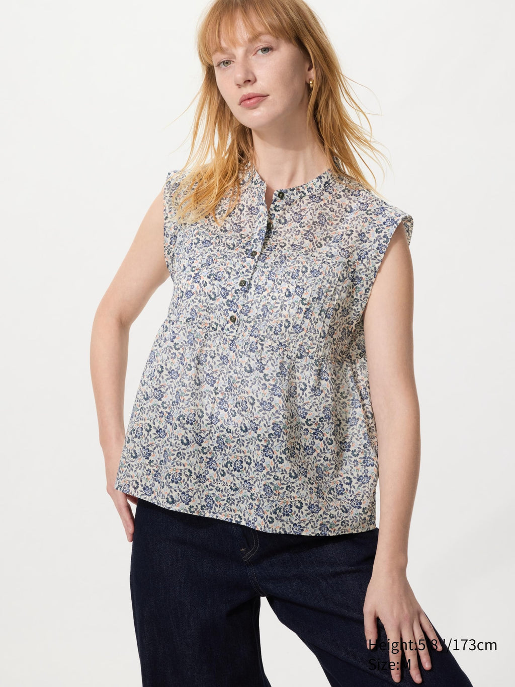 Light Cotton Pintuck Blouse - BLACK