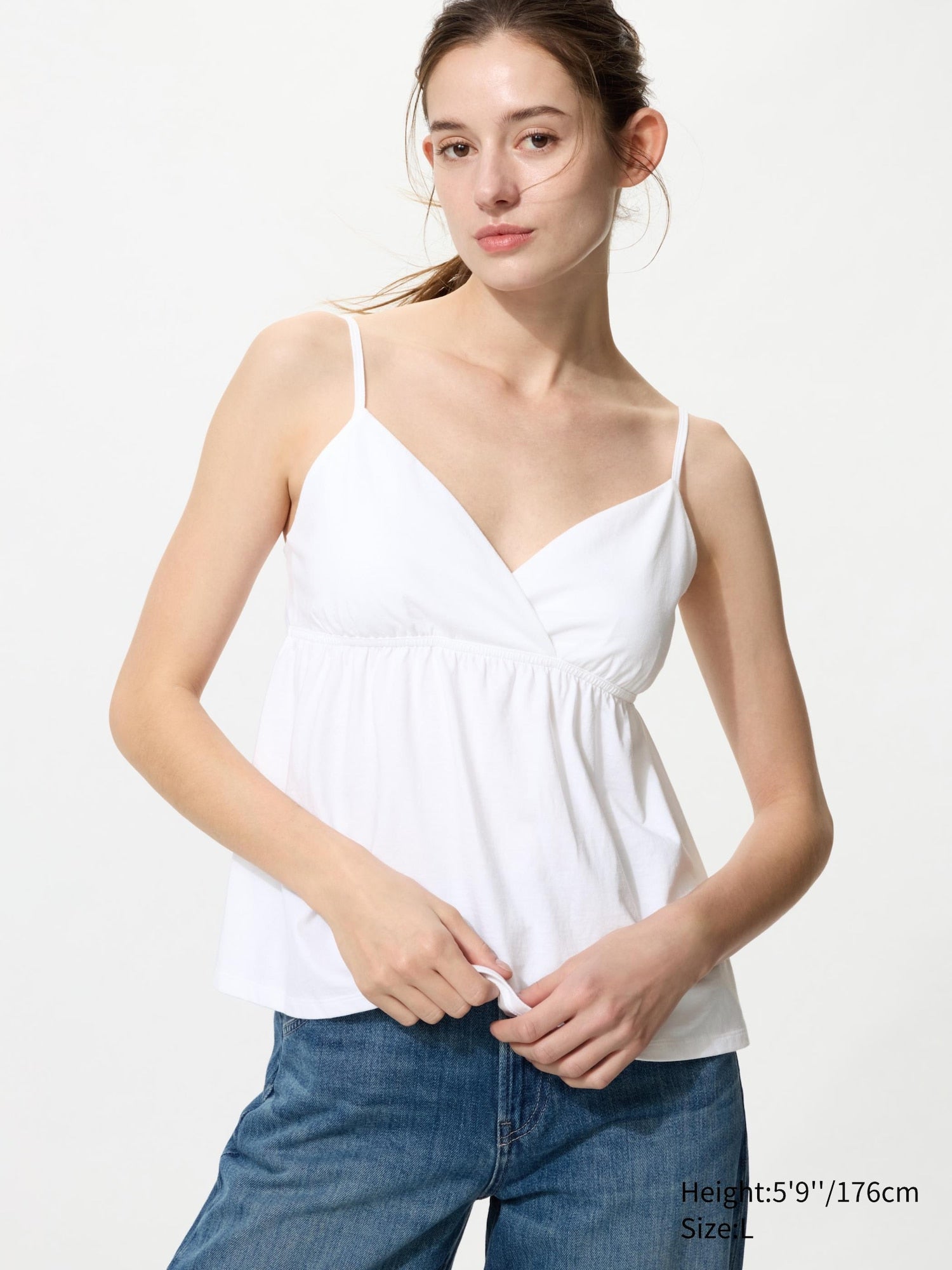 Gathered Camisole - WHITE