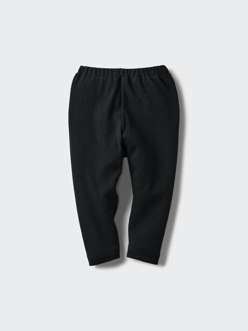 Relaxed Fit Leggings Ribbed - BLACK
