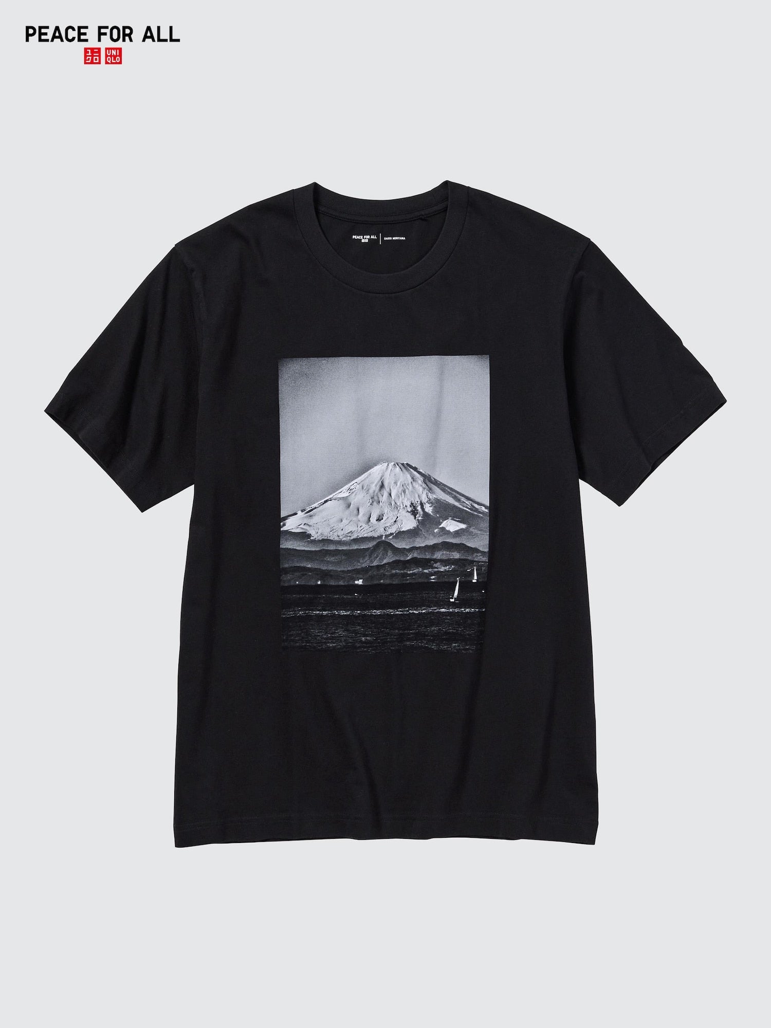PEACE FOR ALL Daido Moriyama Short Sleeve T-Shirt - BLACK