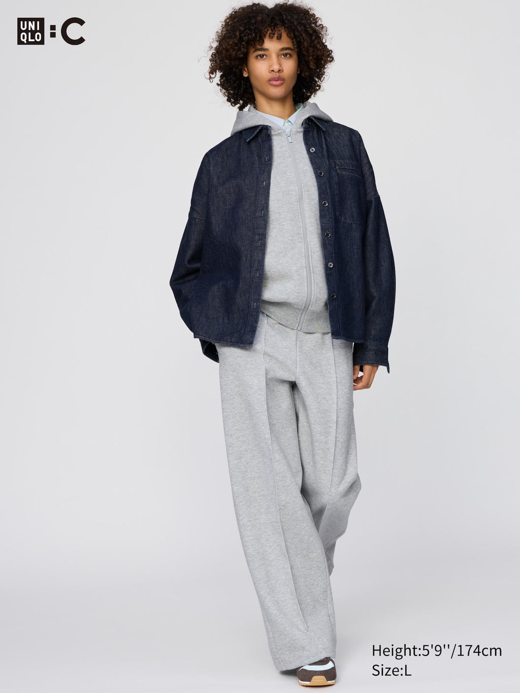 Sweat Straight Pants (Longer Length) - GRAY