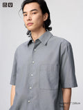 Boxy Shirt Short Sleeve - GRAY