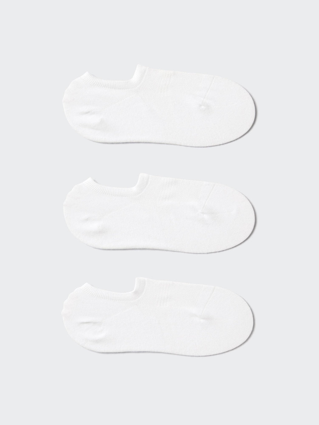 Footsies 3 Pairs (Mesh) - WHITE