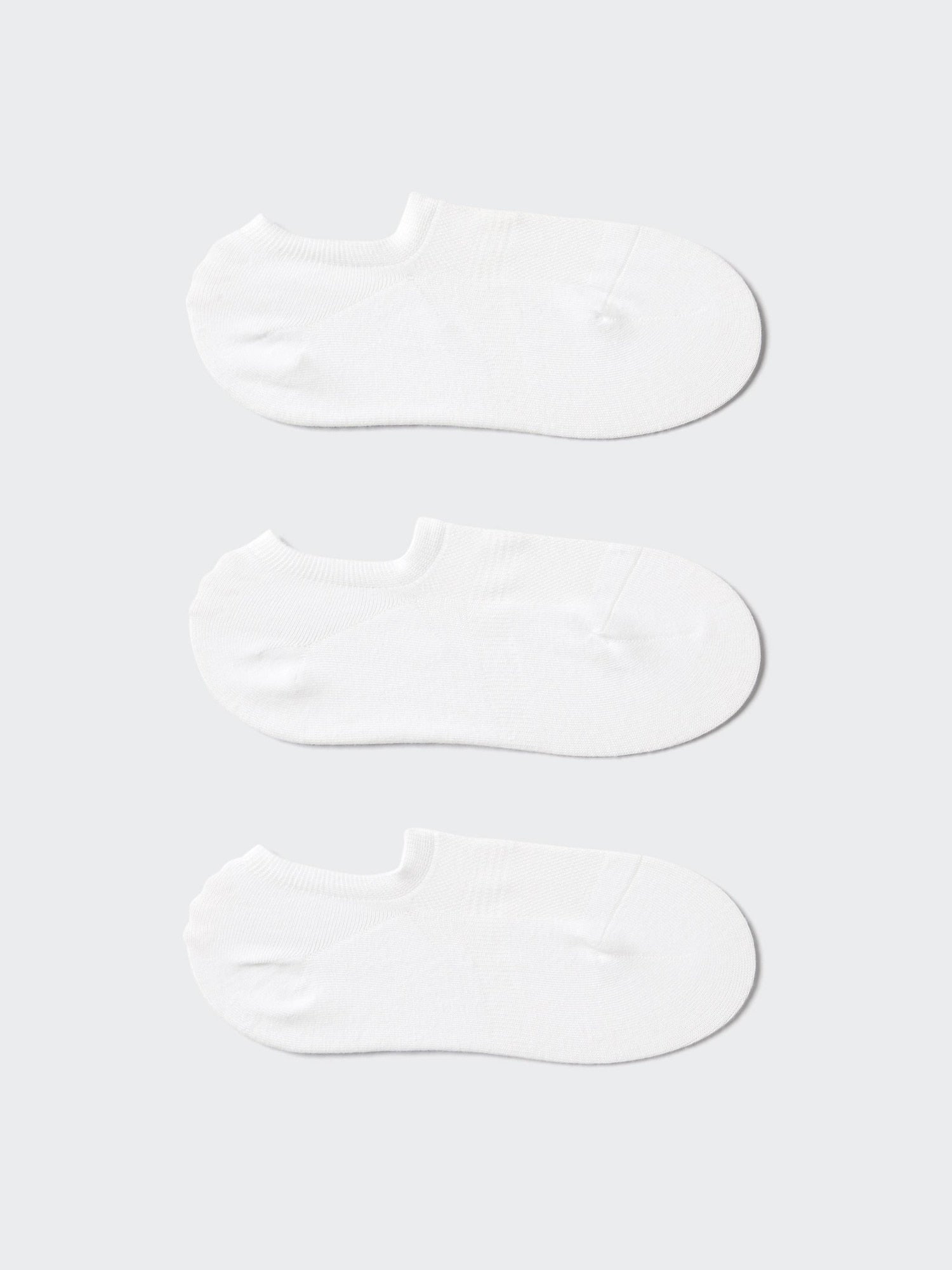 Footsies 3 Pairs (Mesh) - WHITE